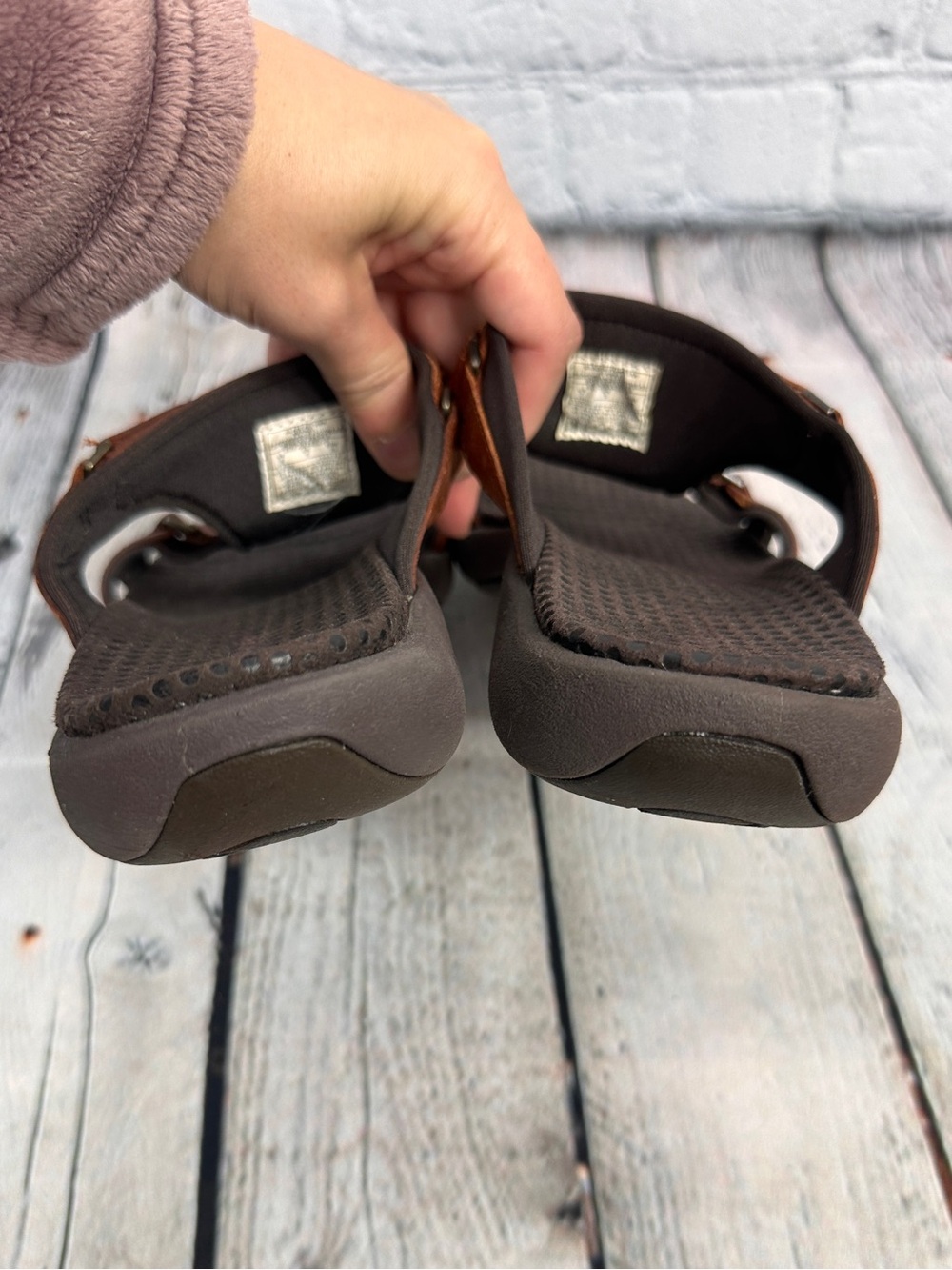 Merrell Glade Autumn slide sandals leather size 7 - Picture 4 of 4